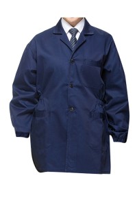 SKWK002 訂購藍色大衣中款 男女倉儲物流搬運工作服 防塵藍大褂 修身灰色大衣 工作服製造商